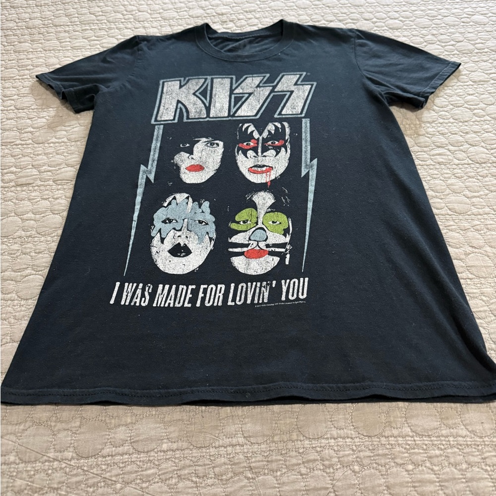 Kiss Black and White Tee Shirt